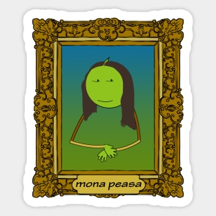 Framed Mona Peasa Sticker